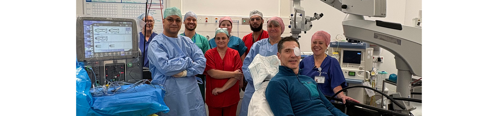 Appeal milestone as first patient has eye surgery at the Friarage
